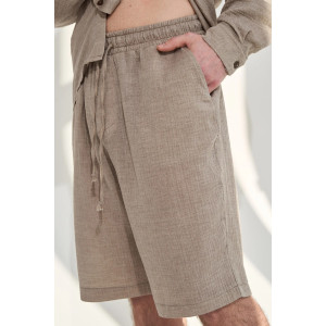 Костюм двойка мужской "Эко-Муслин" 2469-Мус муслин (р-ры: 50-56) мокко