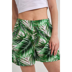 Шорты женские "Багамы" 2468-К хлопок (р-ры: 44-58) темно-зеленый