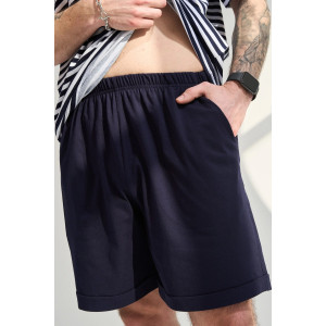 Костюм двойка мужской "Полоса" 2459-К хлопок (р-ры: 48-58) синий