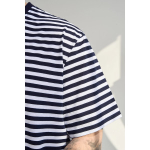 Костюм двойка мужской "Полоса" 2459-К хлопок (р-ры: 48-58) синий