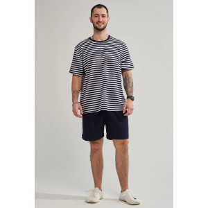 Костюм двойка мужской "Полоса" 2459-К хлопок (р-ры: 48-58) синий