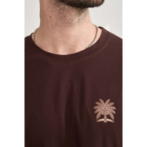 Костюм двойка мужской "Пальма" 2456-К хлопок (р-ры: 48-58) коричневый