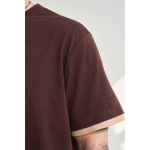 Костюм двойка мужской "Пальма" 2456-К хлопок (р-ры: 48-58) коричневый