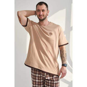 Костюм двойка мужской "Пальма" 2456-К хлопок (р-ры: 48-58) бежевый Костюм двойка мужской "Пальма" 2456-К хлопок (р-ры: 48-58) бежевый