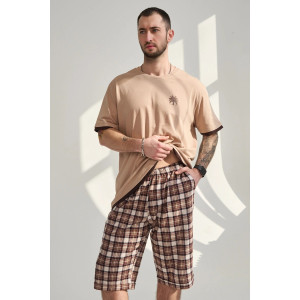 Костюм двойка мужской "Пальма" 2456-К хлопок (р-ры: 48-58) бежевый Костюм двойка мужской "Пальма" 2456-К хлопок (р-ры: 48-58) бежевый