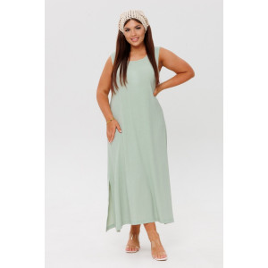 Сарафан женский СА107 жатка (р-ры: 46-60) оливковый