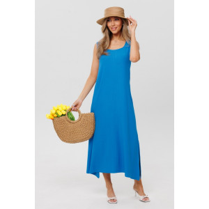Сарафан женский СА107 жатка (р-ры: 46-60) василек Сарафан женский СА107 жатка (р-ры: 46-60) василек