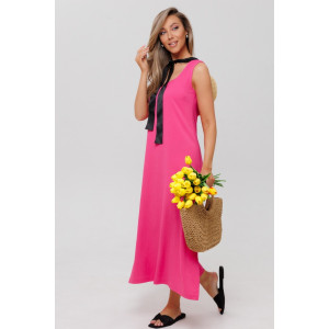 Сарафан женский СА107 жатка (р-ры: 46-60) фуксия Сарафан женский СА107 жатка (р-ры: 46-60) фуксия