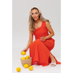Сарафан женский СА107 жатка (р-ры: 46-60) оранжевый