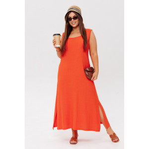 Сарафан женский СА107 жатка (р-ры: 46-60) оранжевый