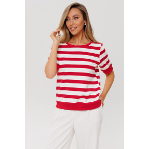 Толстовка женская ТЖ40 футер 2-х нитка пенье (р-ры: 46-60) красный