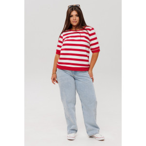 Толстовка женская ТЖ40 футер 2-х нитка пенье (р-ры: 46-60) красный