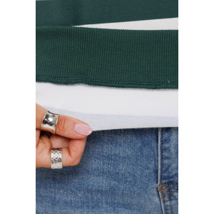 Толстовка женская ТЖ40 футер 2-х нитка пенье (р-ры: 46-60) зеленый