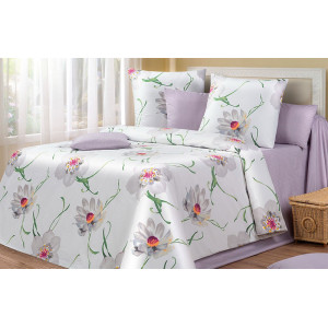 Постельное белье перкаль премиум "Ivette" Италия (пододеяльник на молнии) (последний размер) 2-сп.евр