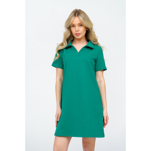 Платье женское 987 футер с лайкрой (р-ры: 42-52) зеленый
