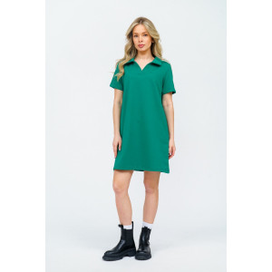 Платье женское 987 футер с лайкрой (р-ры: 42-52) зеленый
