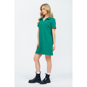 Платье женское 987 футер с лайкрой (р-ры: 42-52) зеленый