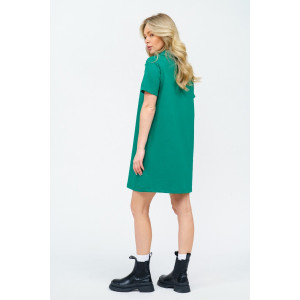 Платье женское 987 футер с лайкрой (р-ры: 42-52) зеленый