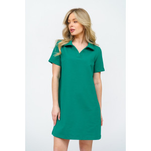 Платье женское 987 футер с лайкрой (р-ры: 42-52) зеленый