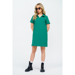 Платье женское 987 футер с лайкрой (р-ры: 42-52) зеленый