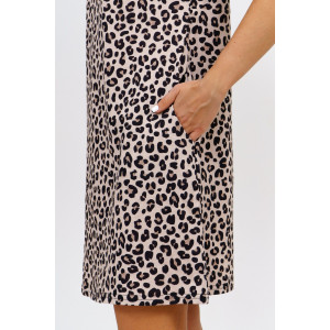 Туника женская 532 кулирка (р-ры: 46-60) леопард