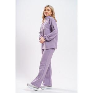 Костюм двойка женский 977 трикотаж 3Д (р-ры: 44-56) сирень