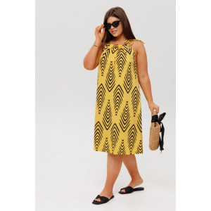 Сарафан женский СА108 кулирка (р-ры: 46-54) желтый