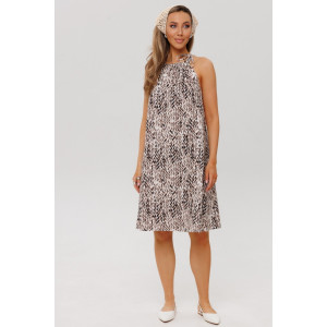 Сарафан женский СА108 кулирка (р-ры: 46-54) коричневый