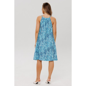 Сарафан женский СА108 кулирка (р-ры: 46-54) голубой