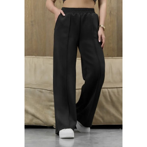 Брюки женские "Милана-2" 1385-6 костюмная ткань (р-ры: 46-60) черный