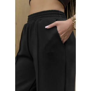 Брюки женские "Милана-2" 1385-6 костюмная ткань (р-ры: 46-60) черный