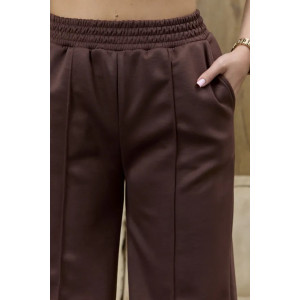 Брюки женские "Милана-2" 1385-5 костюмная ткань (р-ры: 46-60) коричневый