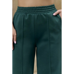 Брюки женские "Милана-2" 1385-4 костюмная ткань (р-ры: 46-60) зеленый