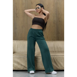 Брюки женские "Милана-2" 1385-4 костюмная ткань (р-ры: 46-60) зеленый