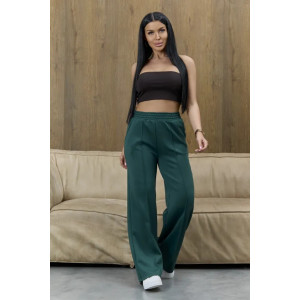 Брюки женские "Милана-2" 1385-4 костюмная ткань (р-ры: 46-60) зеленый