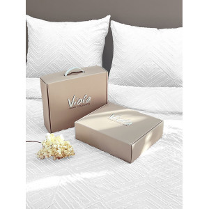 Постельное белье полисатин жаккард ПСЖ-006 белый (последний размер) Евро мини