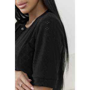 Туника женская "Лисана-2" 530-4 полиэстер с лайкрой (р-ры: 44-58) черный