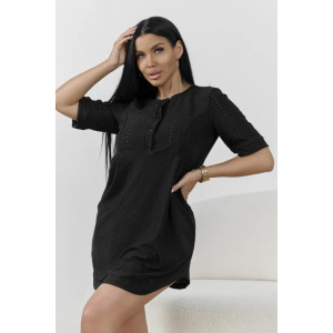 Туника женская "Лисана-2" 530-4 полиэстер с лайкрой (р-ры: 44-58) черный