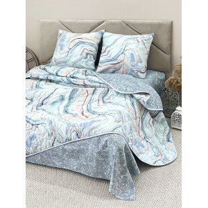 Набор для сна с одеялом поплин КП24-1412 (последний размер) 2-сп.евр