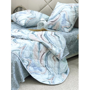 Набор для сна с одеялом поплин КП24-1412 (последний размер) 2-сп.евр