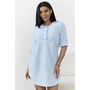 Туника женская "Лисана-2" 530-2 полиэстер с лайкрой (р-ры: 44-58) небесный