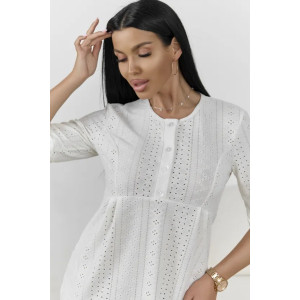 Туника женская "Лисана-2" 530-1 полиэстер с лайкрой (р-ры: 44-58) молочный