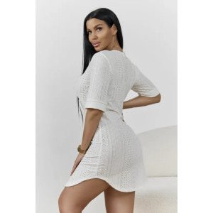 Туника женская "Лисана-2" 530-1 полиэстер с лайкрой (р-ры: 44-58) молочный