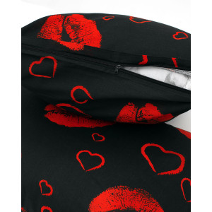 Наволочка бязь "DomaRu" на молнии "Губки" черный (последний размер) 70х70 см (2 шт.)