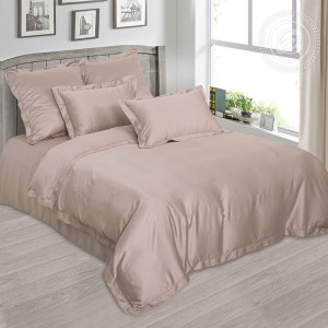 Постельное бельё тенсель "Жемчужный" в подарочной коробке