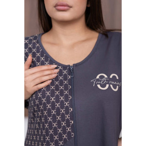 Халат женский 2090/2 кулирка (р-ры: 48-62) серый