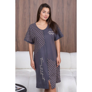 Халат женский 2090/2 кулирка (р-ры: 48-62) серый