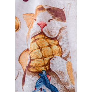 Набор кухонный из 3-х полотенец вафельное полотно "Вкусное настроение" (последний размер) 60х48 см (3 шт.)