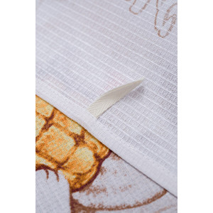 Набор кухонный из 3-х полотенец вафельное полотно "Вкусное настроение" (последний размер) 60х48 см (3 шт.)