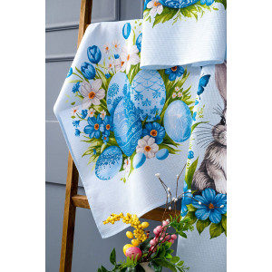 Набор кухонный из 3-х полотенец вафельное полотно "Пасхальные истории" (последний размер) 60х48 см (3 шт.)